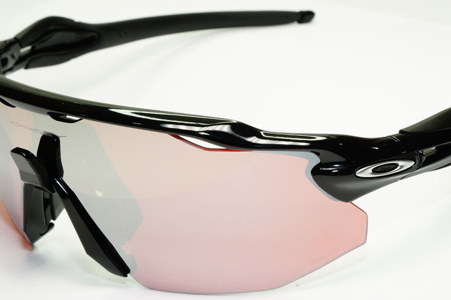 Oakley Radar EV Advacer Sunglasses Black Pale Red Mirror Prizm Snow OO 9442 0938