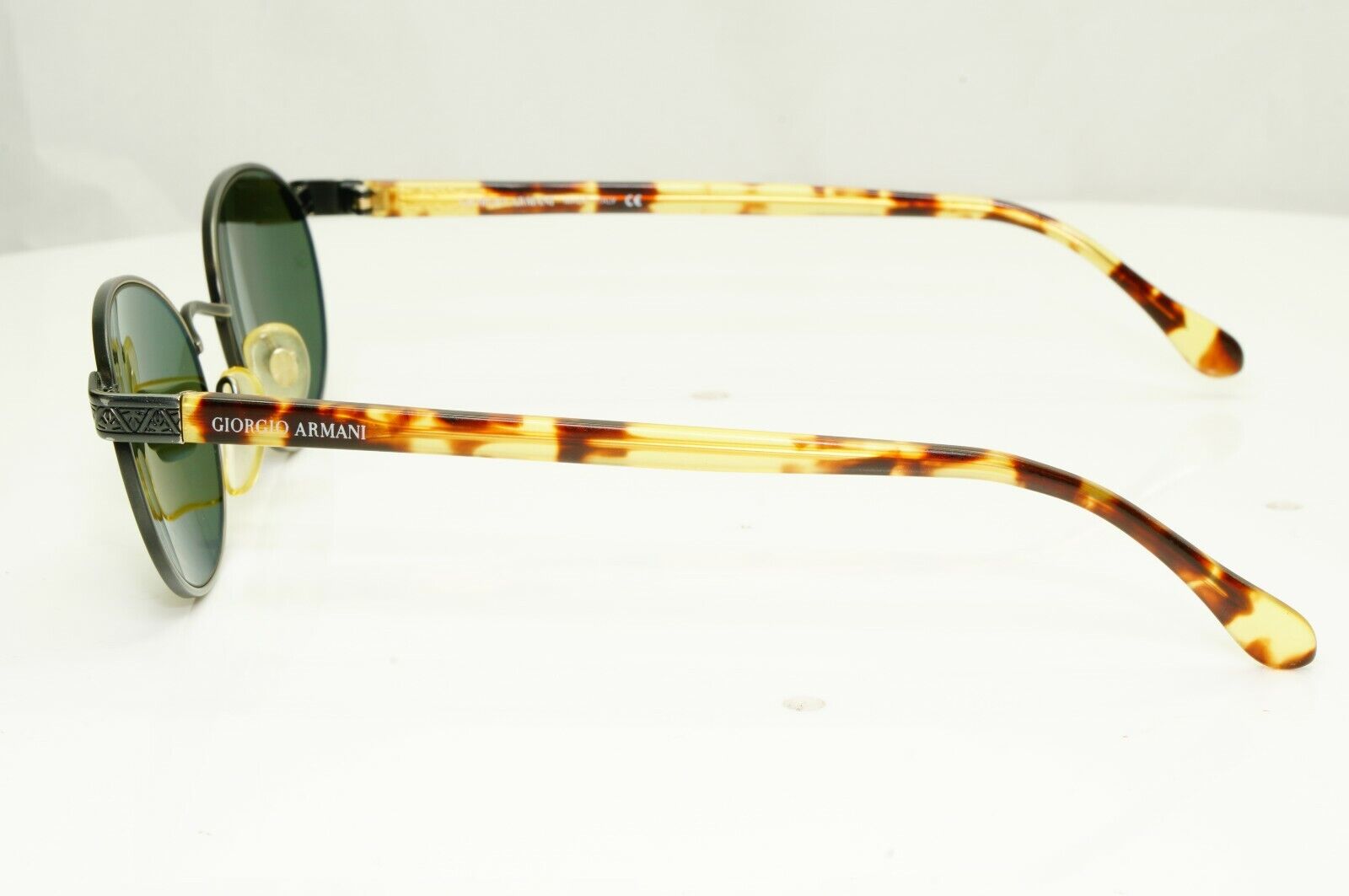 Giorgio Armani 1997 Vintage Sunglasses Gunmetal Brown Green Men 633 840 51mm