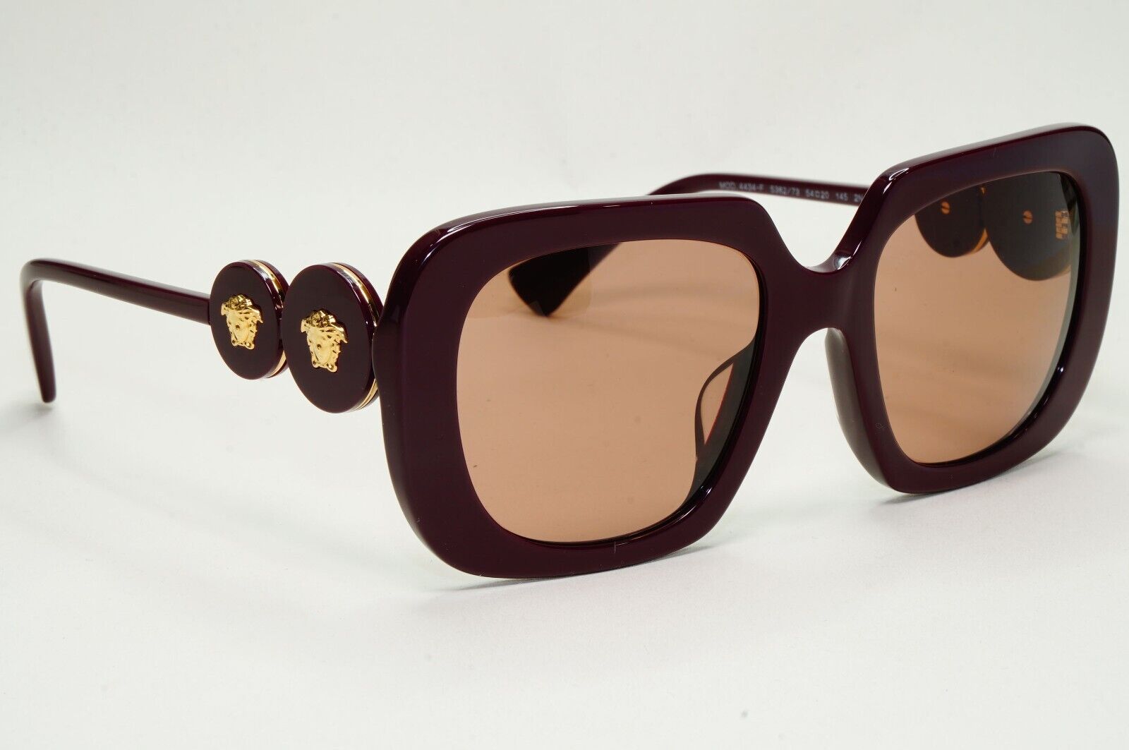 Versace Sunglasses Bordeaux Red Brown Gold Square Medusa MOD VE 4434-F 5382/73