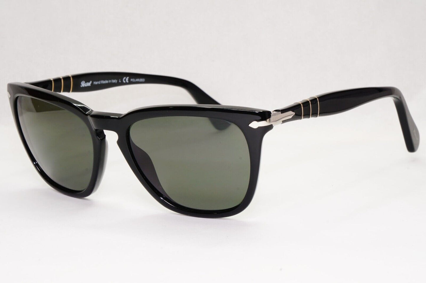 Persol Sunglasses 2012 Capri Polarized Black Grey Green Square 3024-S 95/58 55mm