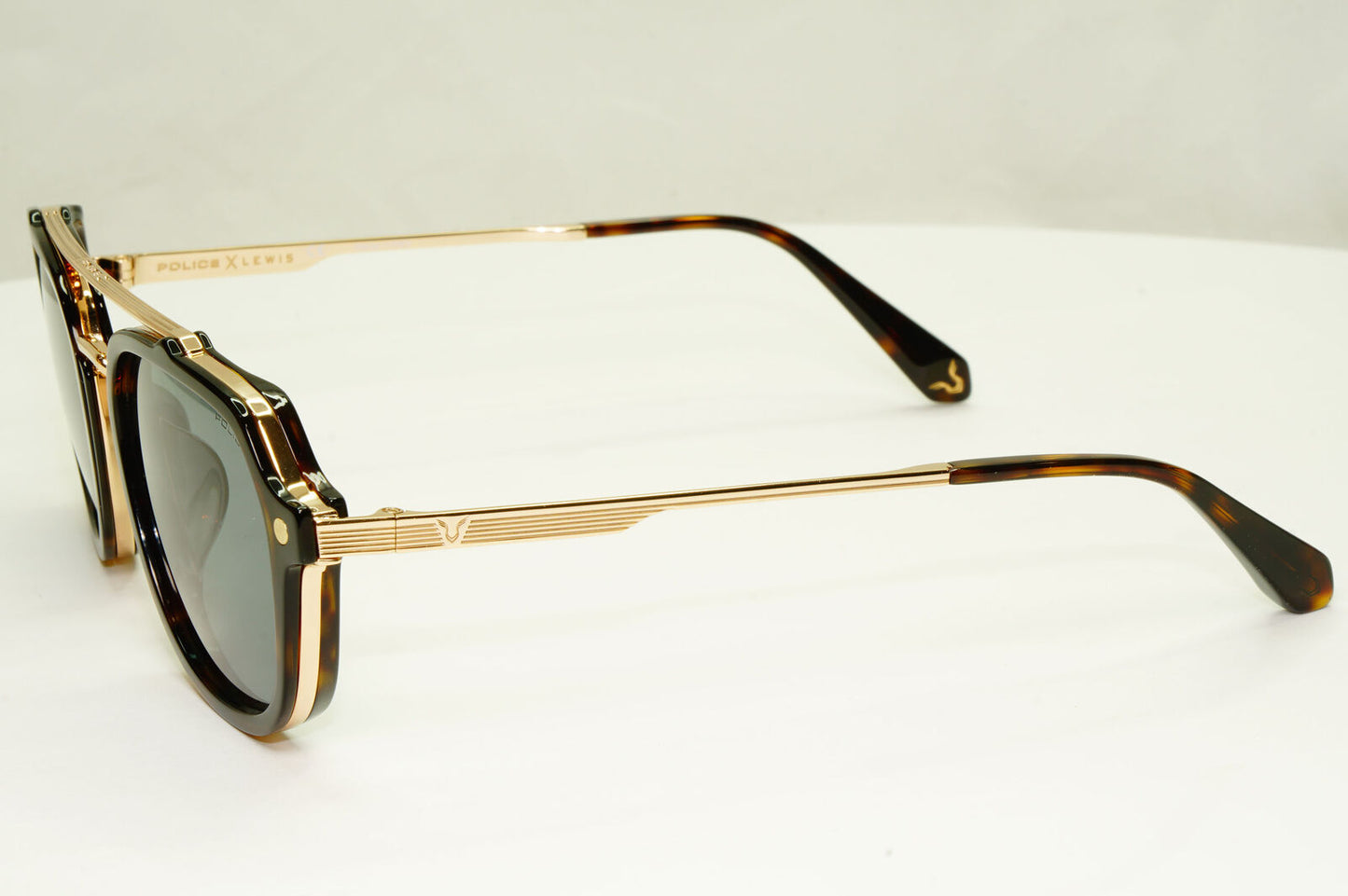 Police Lewis Hamilton F1 Sunglasses Brown Gold Green Tortoise SPL A26N COL 300Y