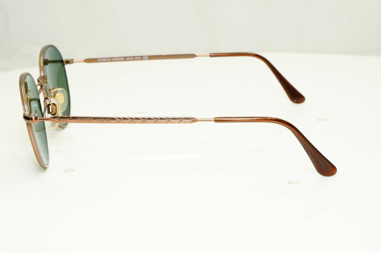 Authentic Giorgio Armani 1997 Vintage Sunglasses Brown Round Men Women 652 980