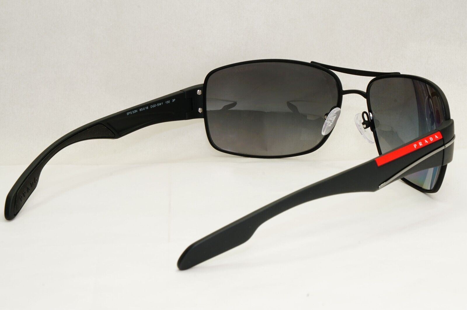 Prada Sunglasses Polarised Black Grey Gradient Rossa PS53NS SPS 53N DG0-5W1 [A]