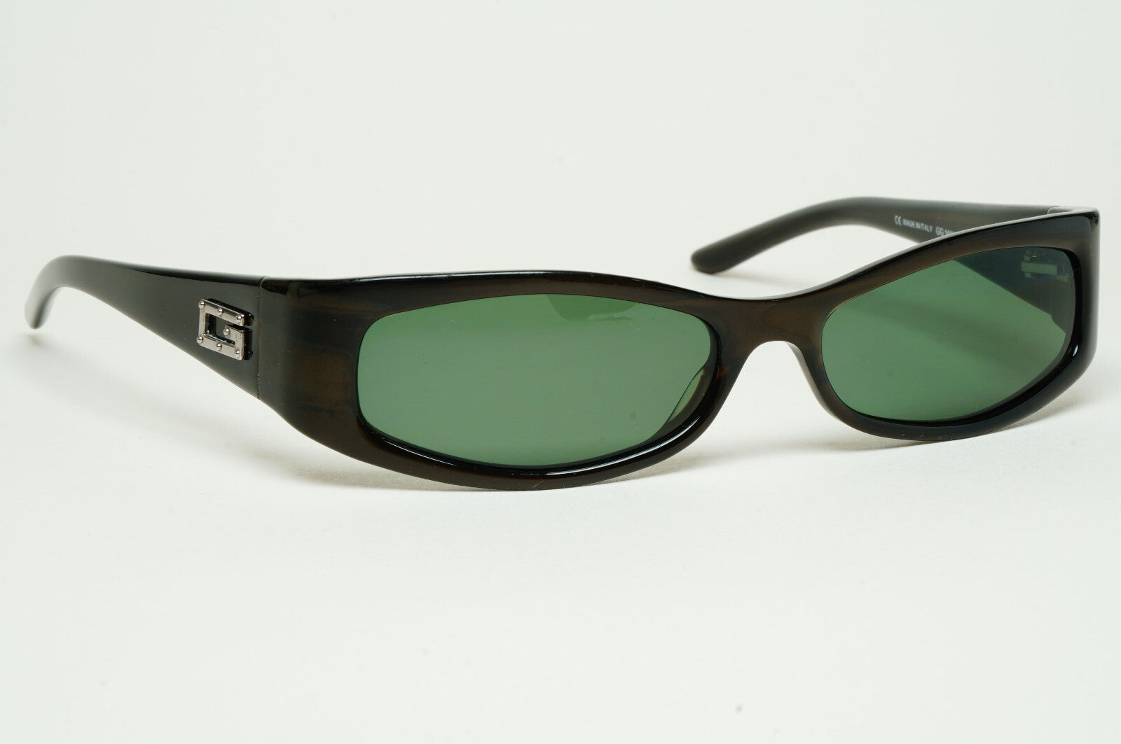Gucci Sunglasses 1997 Vintage Slim Rectangle Brown Green GG 1483/S AD6 130225