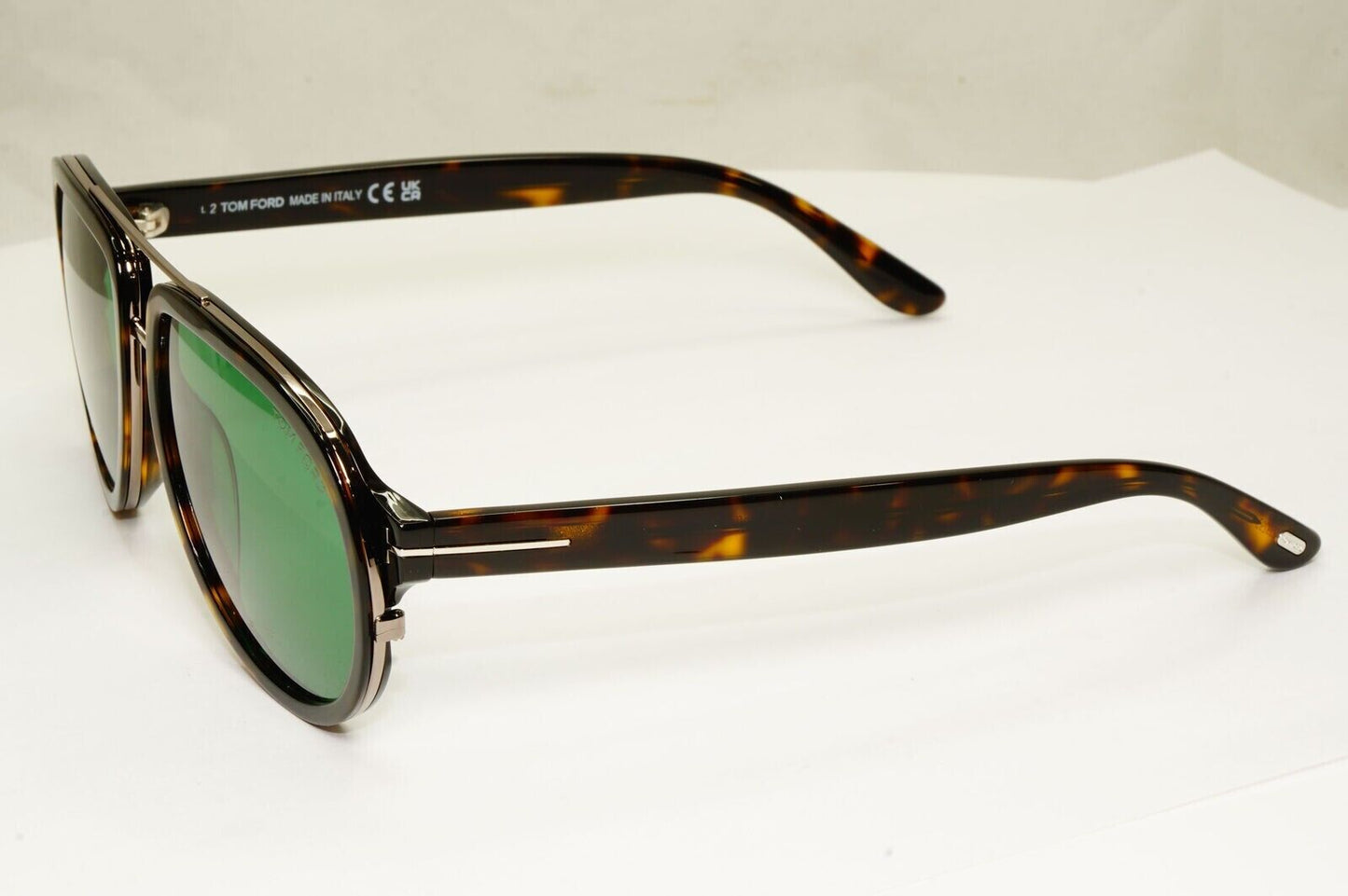 Tom Ford Sunglasses Brown Green Pilot Tortoise Geoffrey TF 779 52N [A] 291222