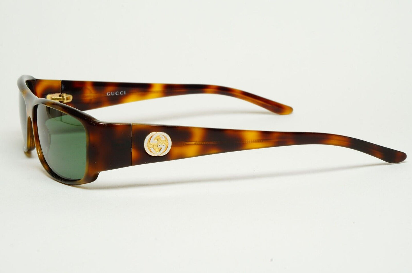 Gucci Sunglasses 1999 Vintage Brown Tortoise Green GG 1482/S 05L 55mm 180125