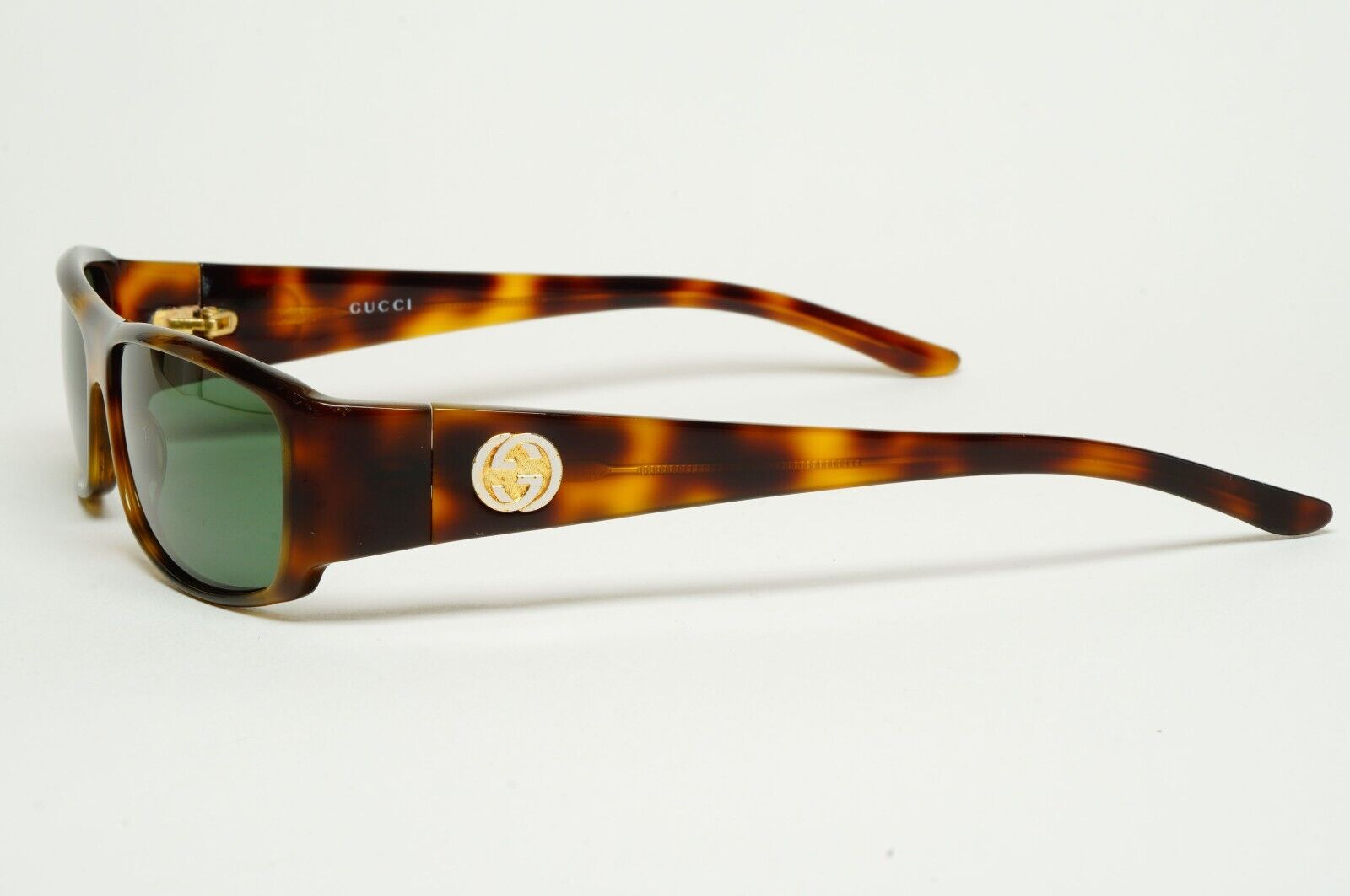 Gucci Sunglasses 1999 Vintage Brown Tortoise Green GG 1482/S 05L 55mm 180125