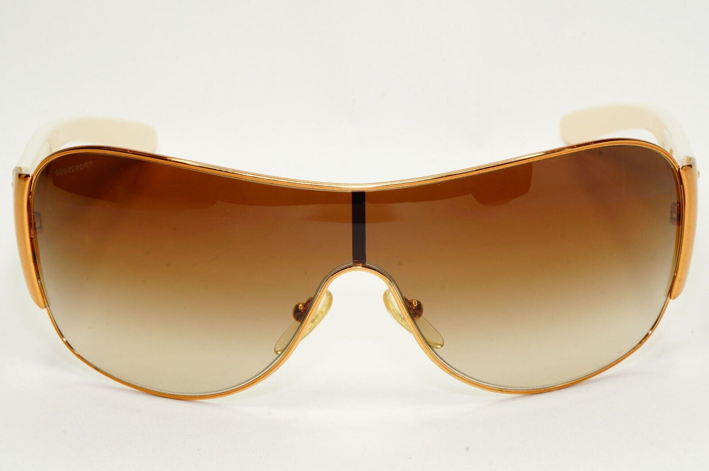 Prada Sunglasses 2010 Triangle Shield Gold Brown PR57LS SPR 57L ZVA-6S1 120824