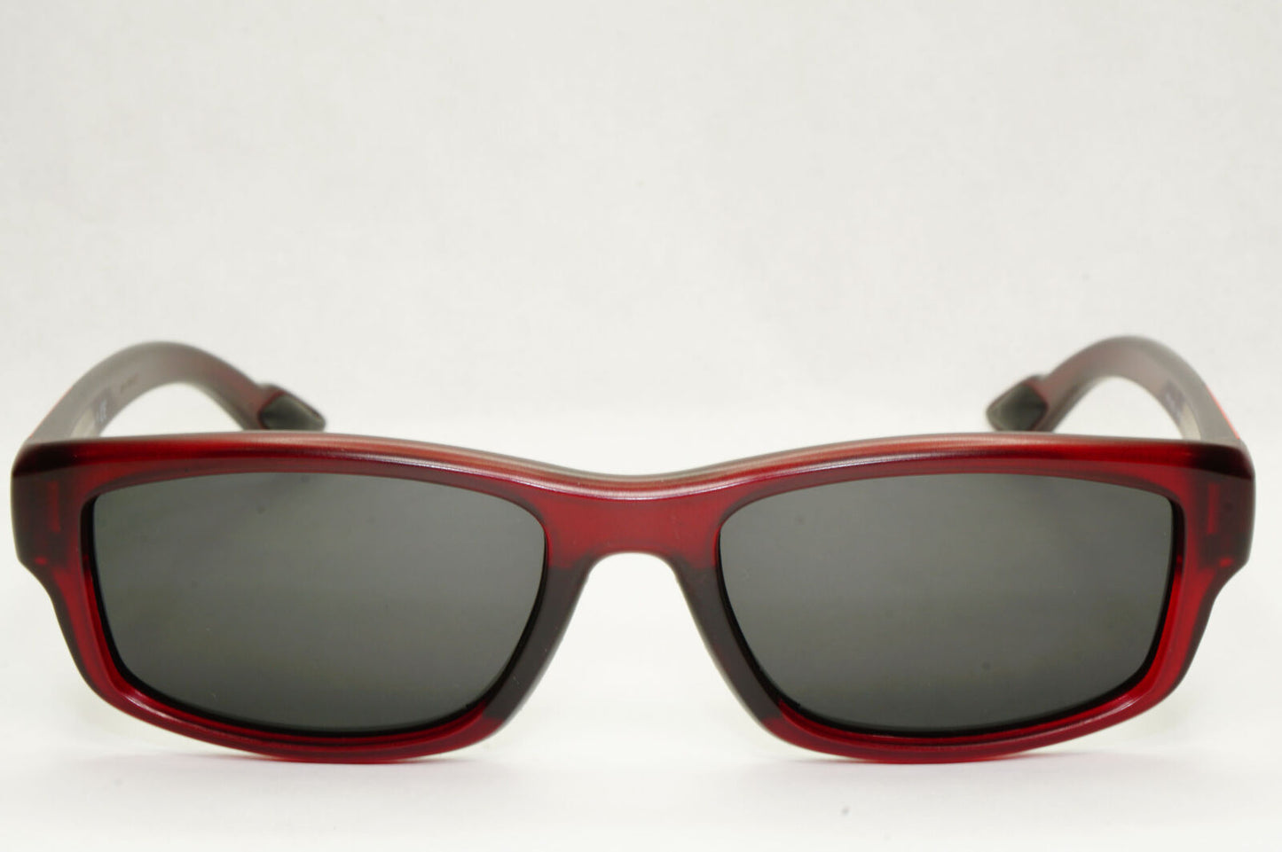 Prada Sunglasses Red Burgundy Black Square Rectangle PS02EV VPS 02E MAZ-1O1 54mm