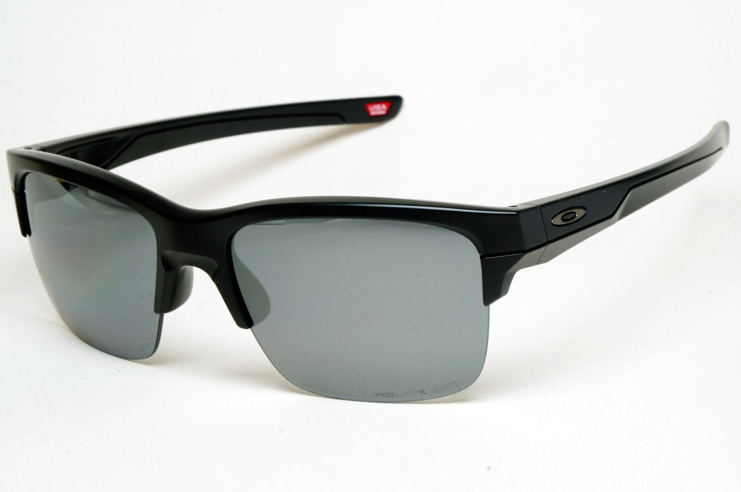 Oakley Sunglasses Polarized Thinklink Black Matte Iridium Grey Square OO 9316 11