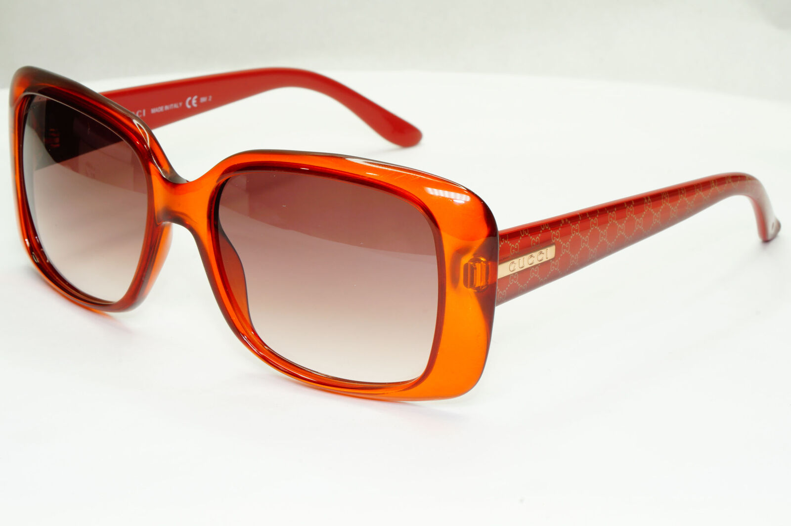 Gucci 2008 Sunglasses Monogram Vintage Brown Gradient GG 3577/S WJ8S2 130423