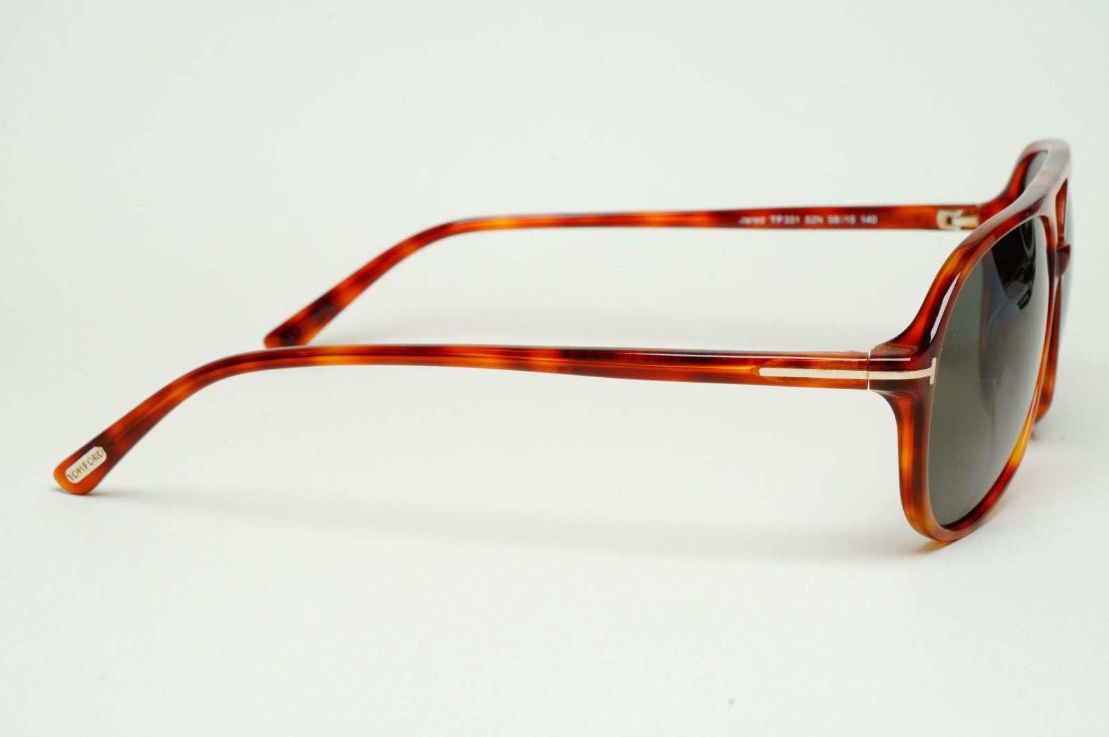 Tom Ford Sunglasses Jared Brown Tortoise Green Pilot FT0331 TF 331 52N 58mm