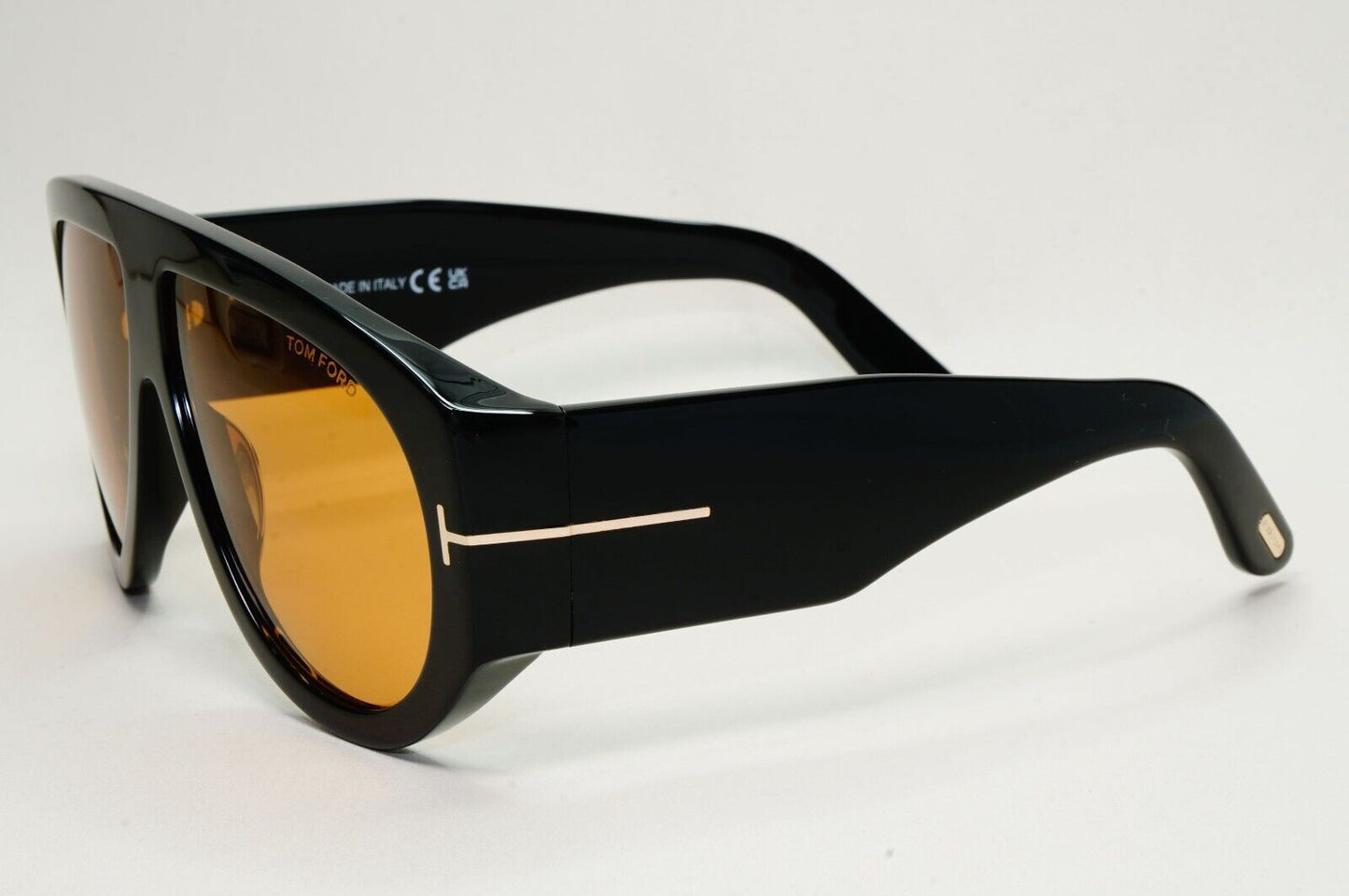 Tom Ford Sunglasses Bronson Black Brown Yellow Heavy Large TF 1044 FT1044 01E