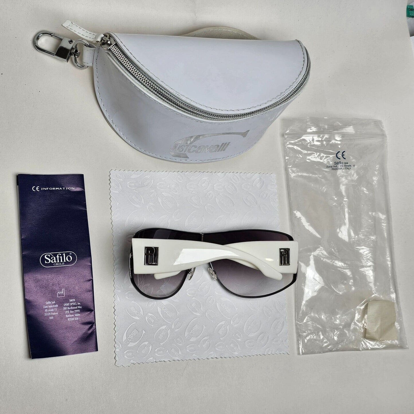 Ralph Lauren Sunglasses 2006 Vintage Grey White Shield RL 1521/S DJUO0 211124