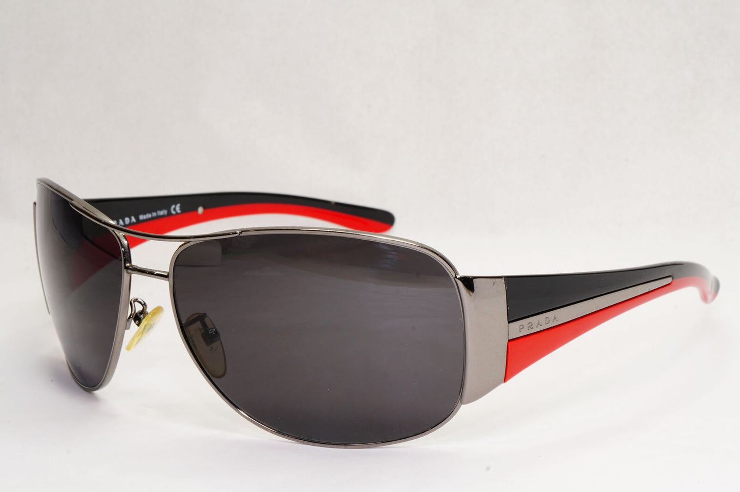 Prada Sunglasses 2006 Vintage Gunmetal Black Pilot PR75GS SPR 75G 5AV-1A1 180124