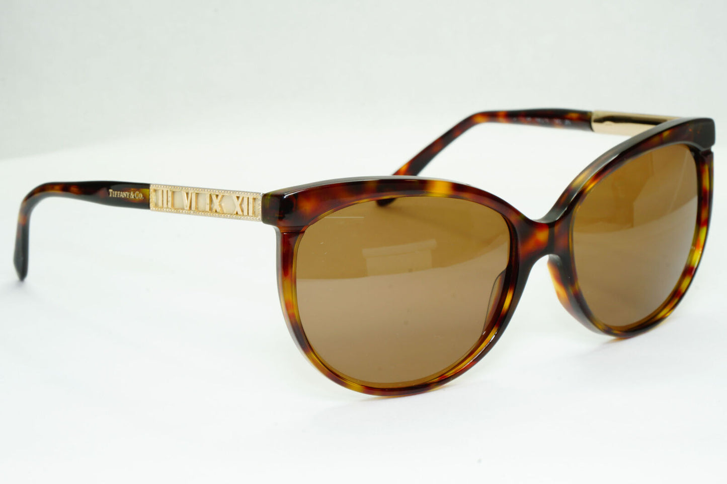 Tiffany & Co 2014 Sunglasses Roman Numerals Brown TF 4097 Atlas 8002/3B 310323