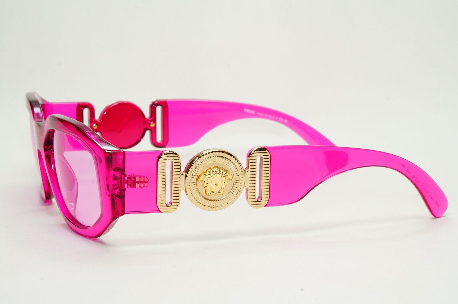 Versace Sunglasses Biggie Medusa Fuchsia Transparent Pink MOD VE 4361 5334/5