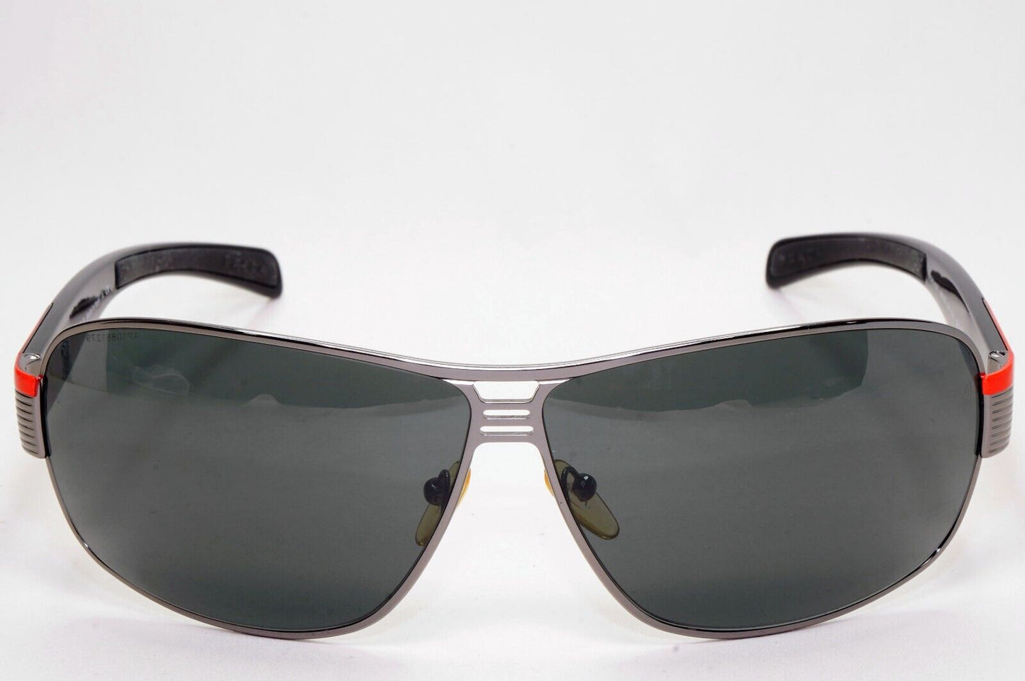 Prada Sunglasses 2006 Vintage Gunmetal Black Pilot PS50HS SPS 50H 5AV-1A1 041124
