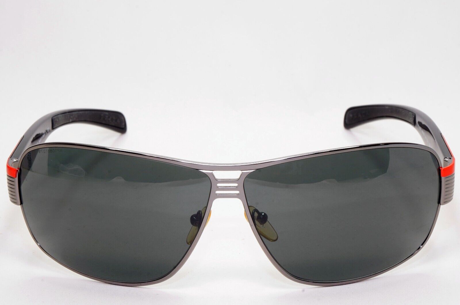 Prada Sunglasses 2006 Vintage Gunmetal Black Pilot PS50HS SPS 50H 5AV-1A1 041124