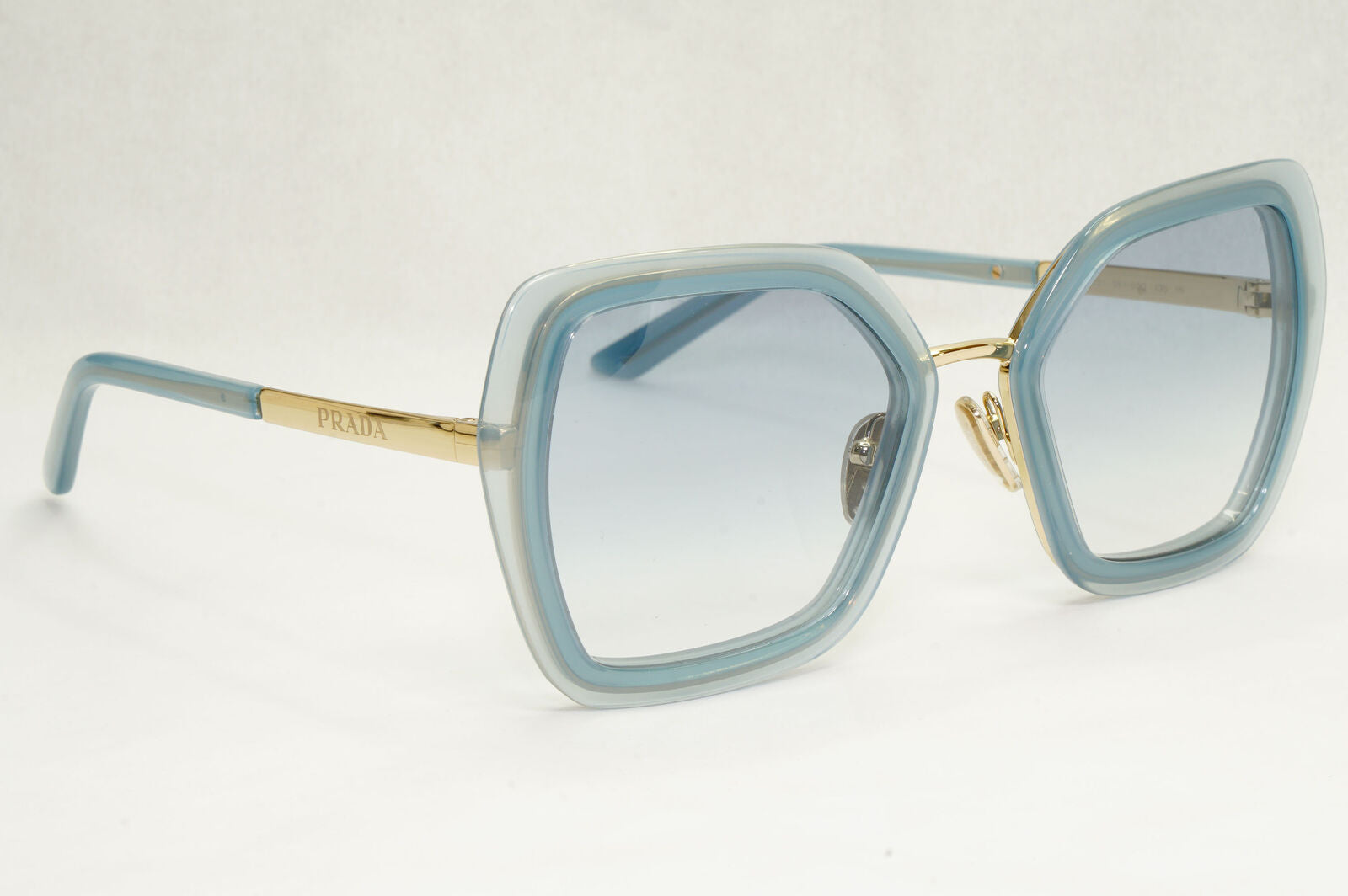 Prada Sunglasses Blue Gold Gradient Square Ceruleo Opal PR53YS SPR 53Y 06Y-03O