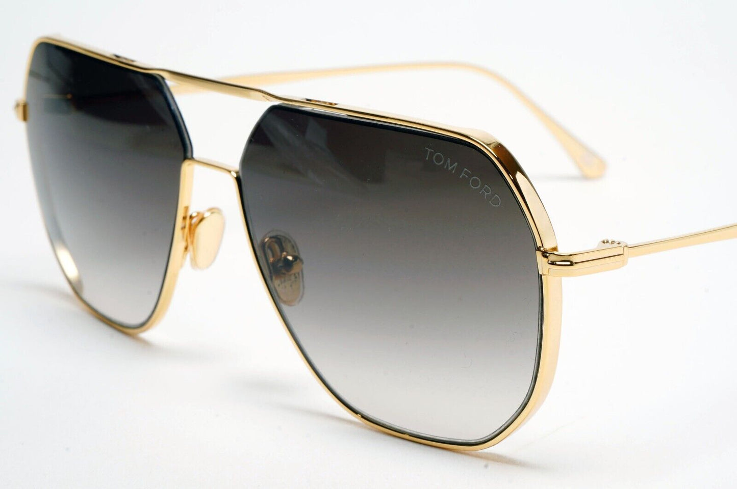 Tom Ford Sunglasses Gilles-02 Gold Grey Navigator FT0852 TF 852 30B 59mm