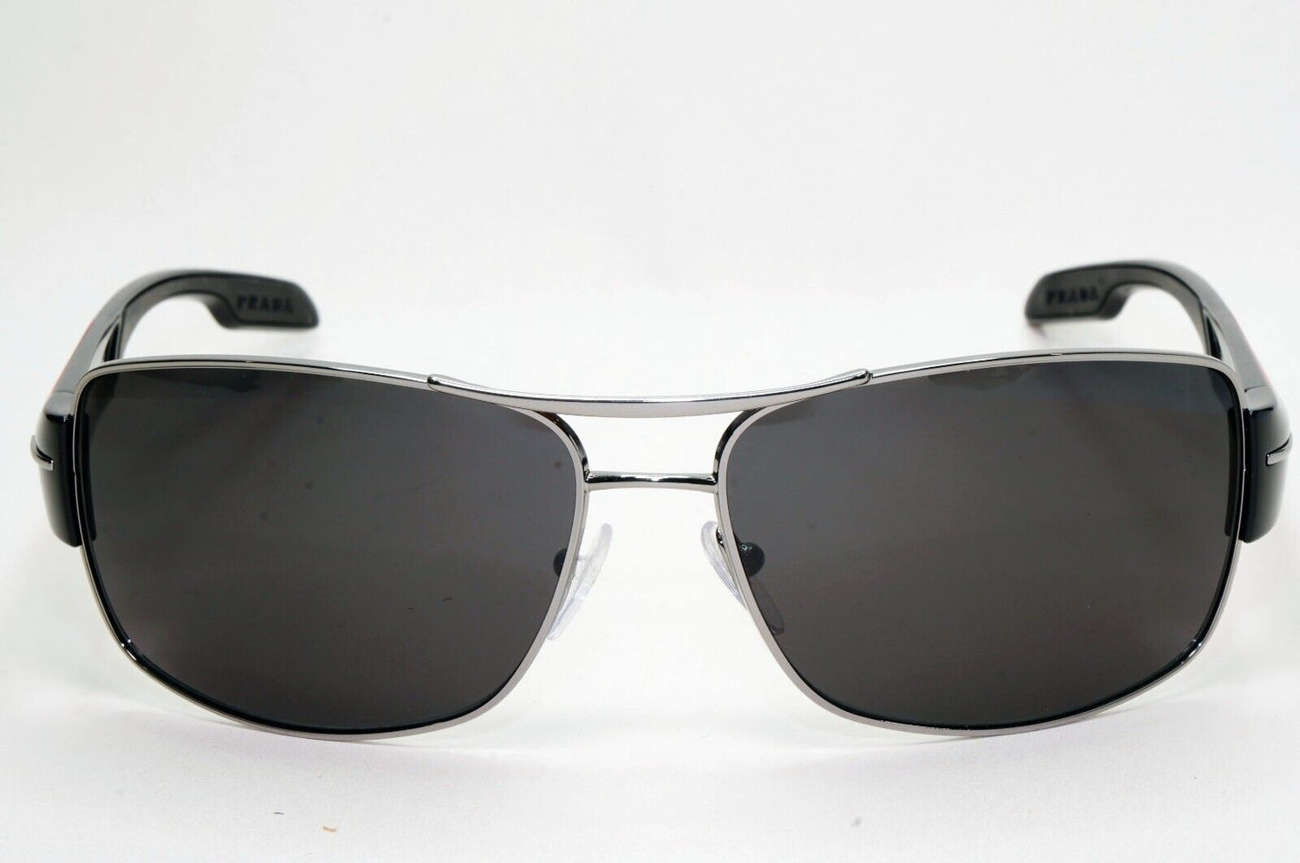 Prada Sunglasses Black Wrap Navigator Square PS53NS SPS 53N 5AV-3M1 65mm 210924
