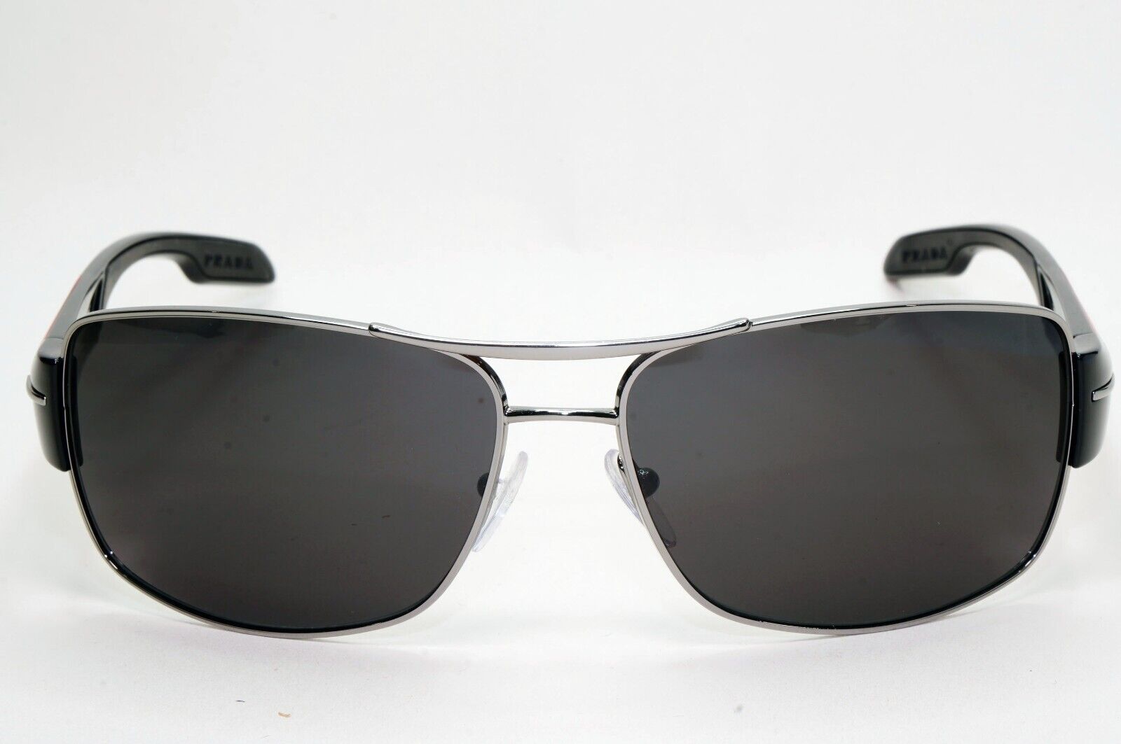 Prada Sunglasses Black Wrap Navigator Square PS53NS SPS 53N 5AV-3M1 65mm 210924