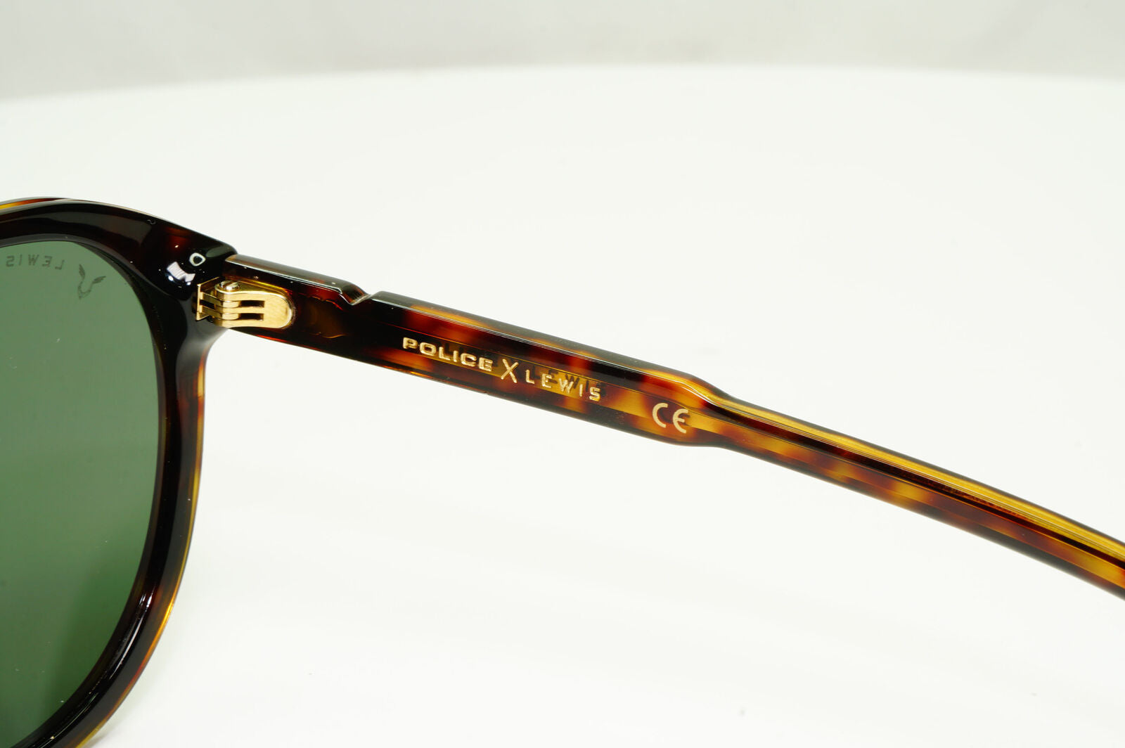 Police Lewis Hamilton F1 Sunglasses Brown Green Tortoise Pilot SPL C50 COL 0722