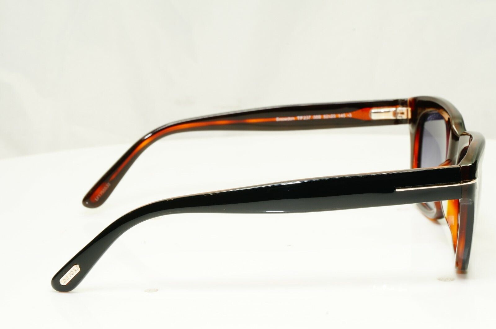 Authentic TOM FORD Sunglasses Black Spectre Snowdon TF 237 05B 52mm James Bond