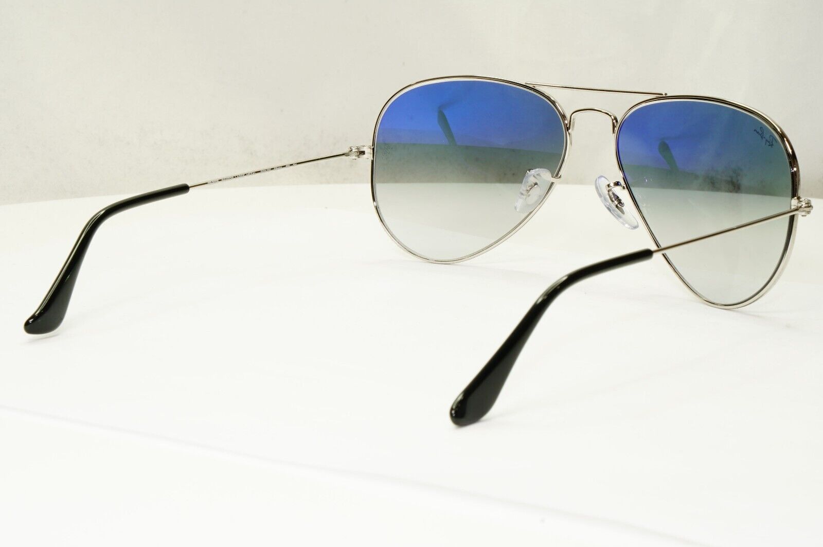Ray-Ban Sunglasses Aviator Blue Gradient Silver Glass Lens RB 3025 003/3F 58mm