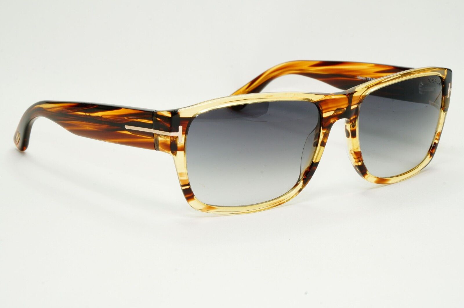 Tom Ford Sunglasses Mason Honey Brown Transparent Grey FT0445 TF 445 50B 58mm