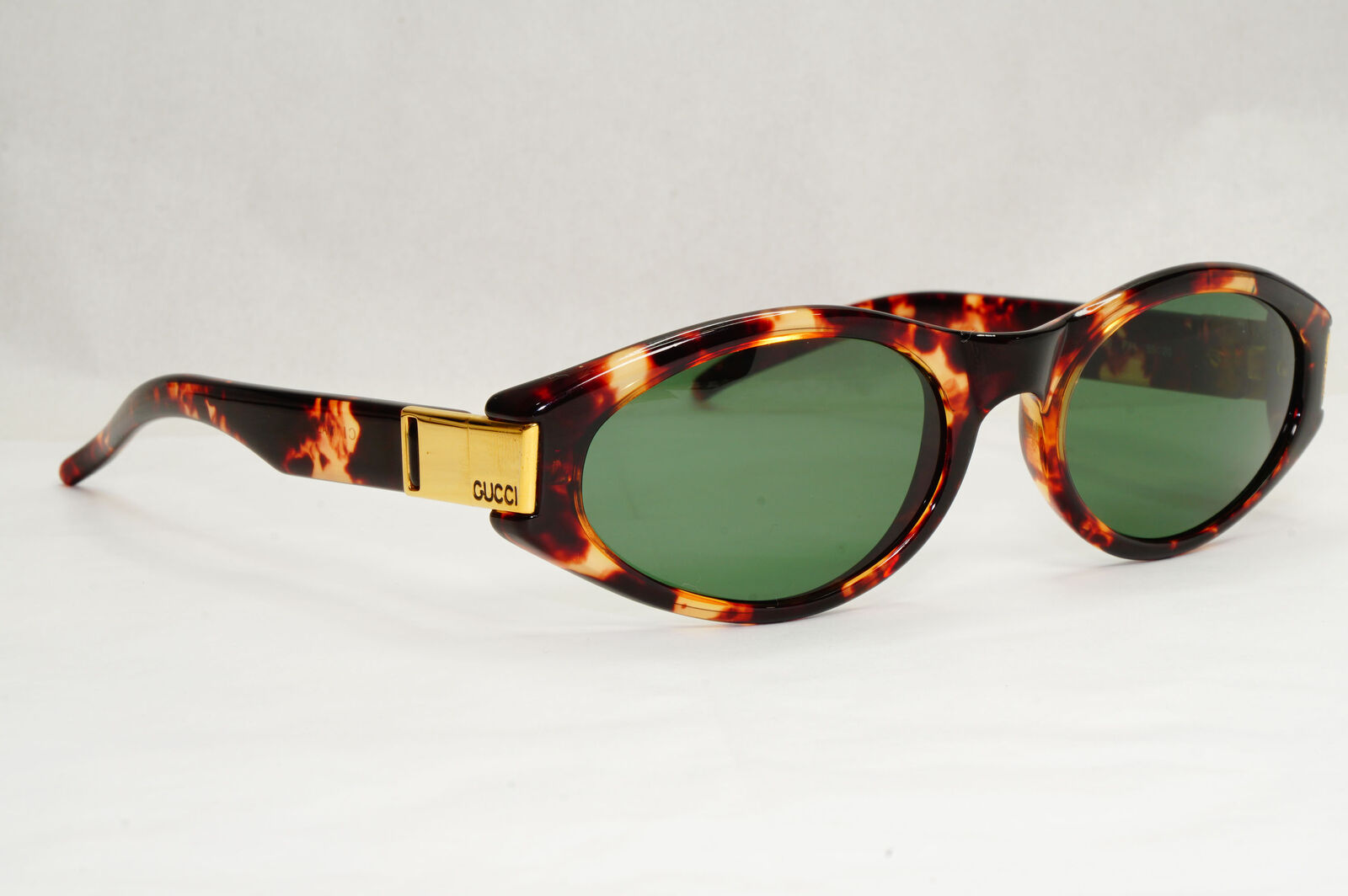 Gucci Sunglasses 1998 Vintage Brown Gold Green GG 2411/S PX1 55mm 130224