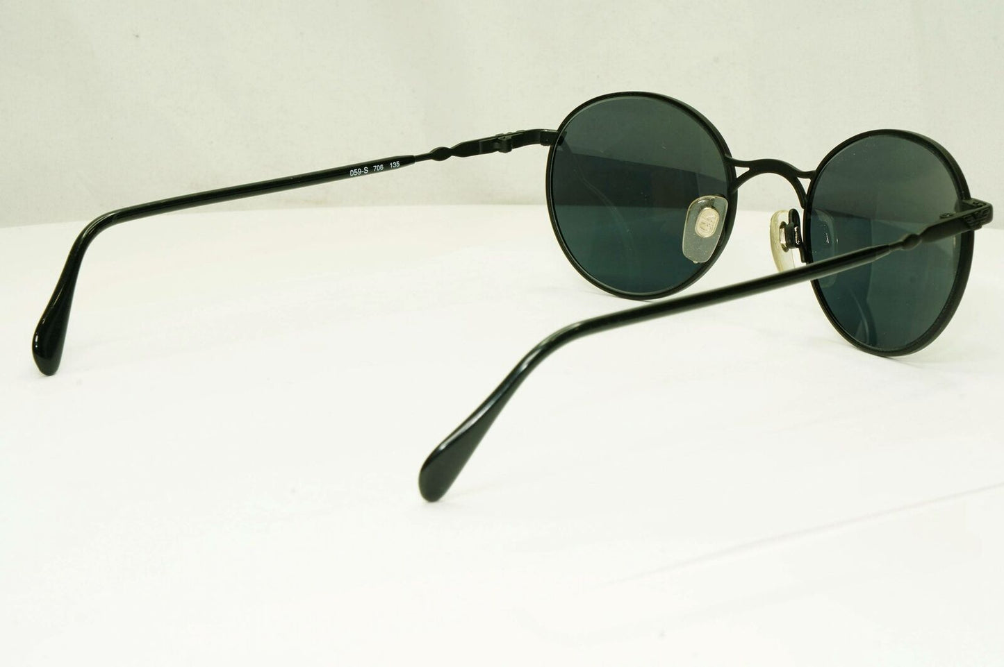 Emporio Armani 1997 Vintage Sunglasses Mens Womens Metal Round Black 059-S 706