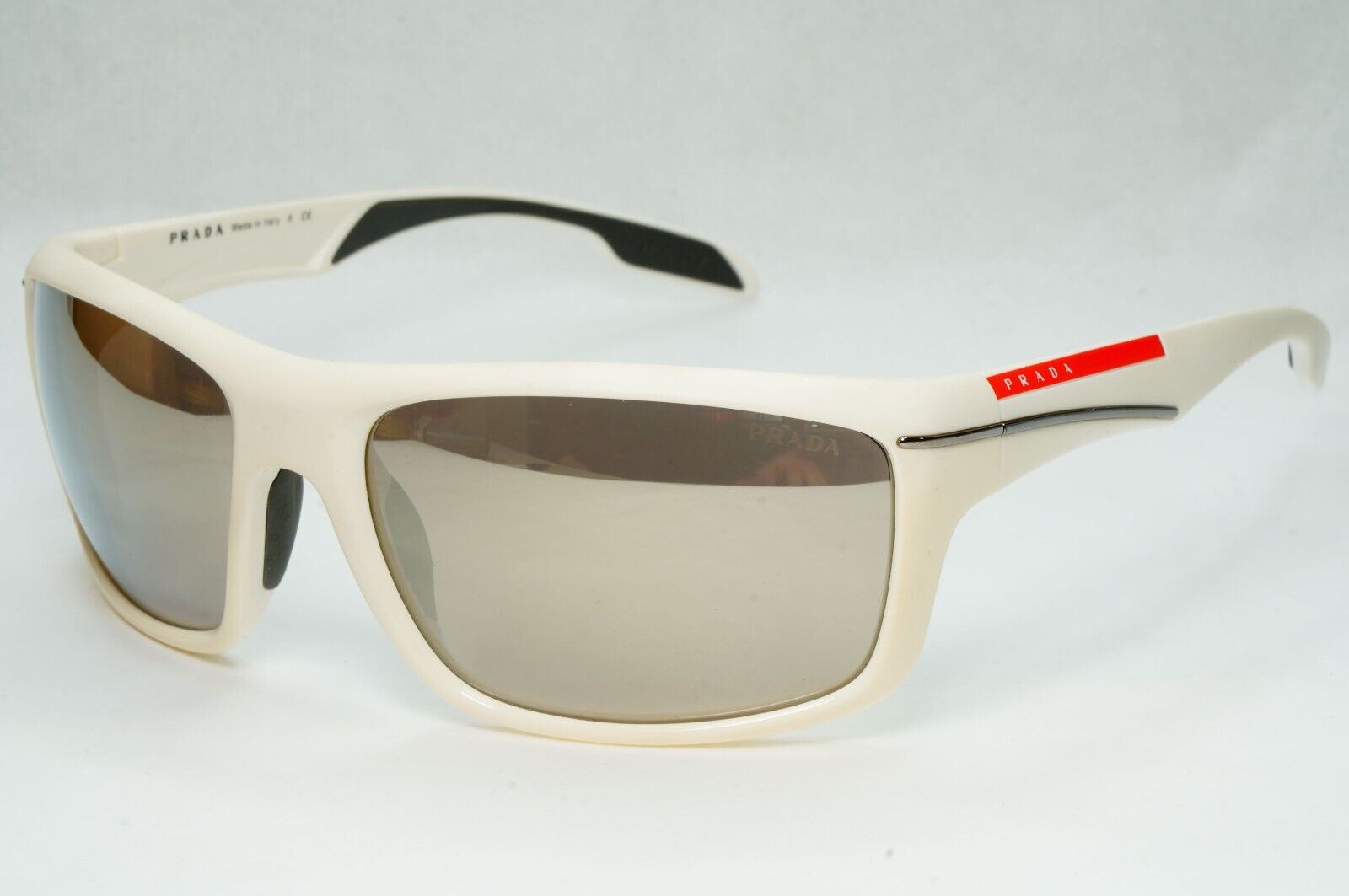 Prada Sunglasses 2012 White Grey Mirrored Silver PS01NS SPS 01N NAV-1C0