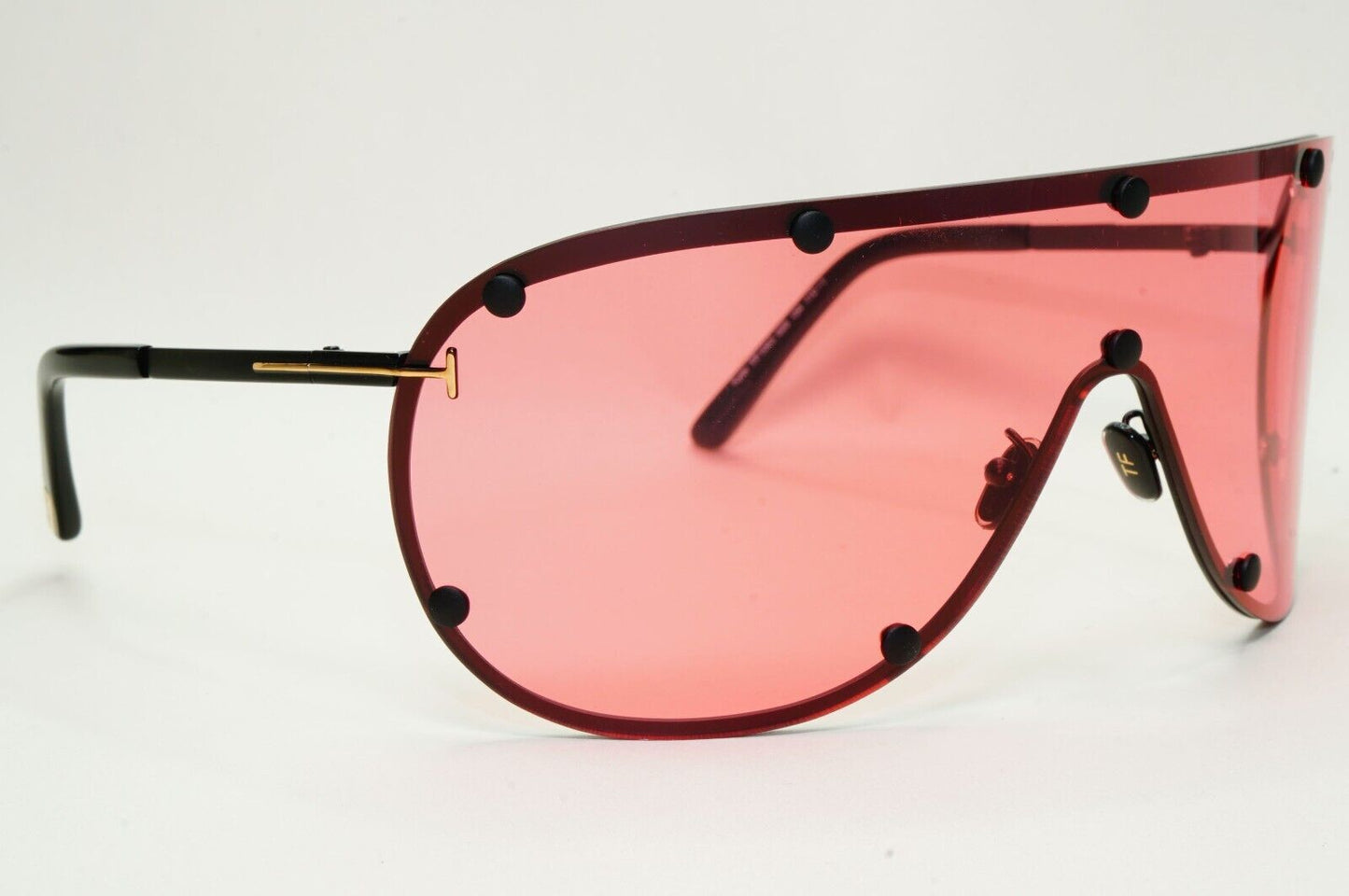 Tom Ford Sunglasses Kyler Red Bordeaux Black Shield Unisex FT1043 TF 1043 02S