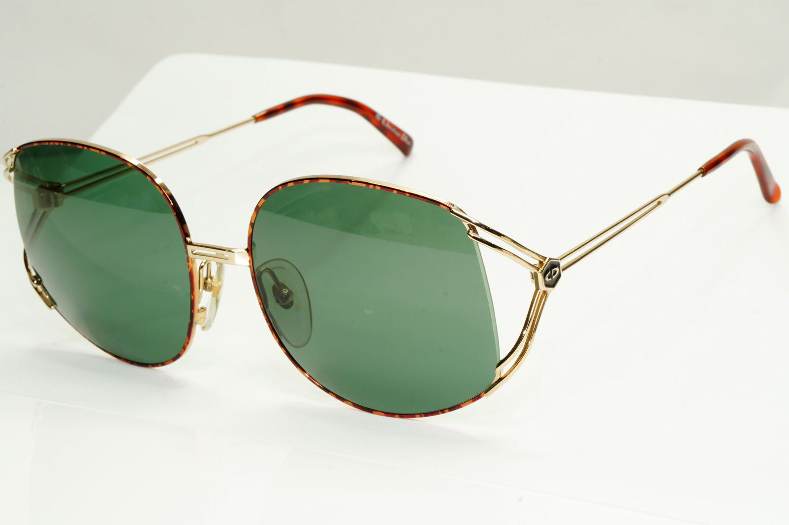 Dior 1990s Vintage Sunglasses Austria Gold Brown Green Square 2590 41 251122