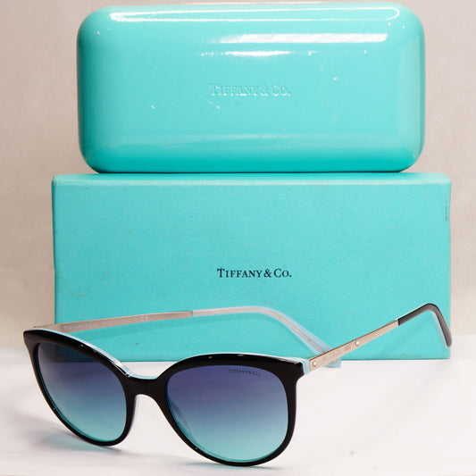 Tiffany & Co Sunglasses 2016 Black Blue Gradient TF 4117-B 8193/9S 180124