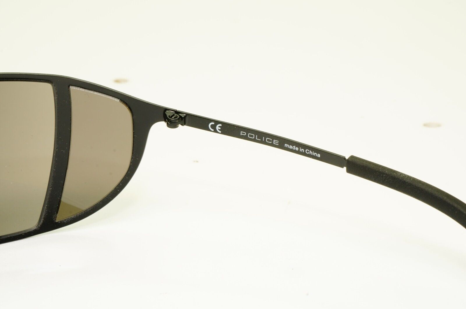 Police Sunglasses Side Window Black Brown Wrap Designer Mens SPL 533G COL 531X