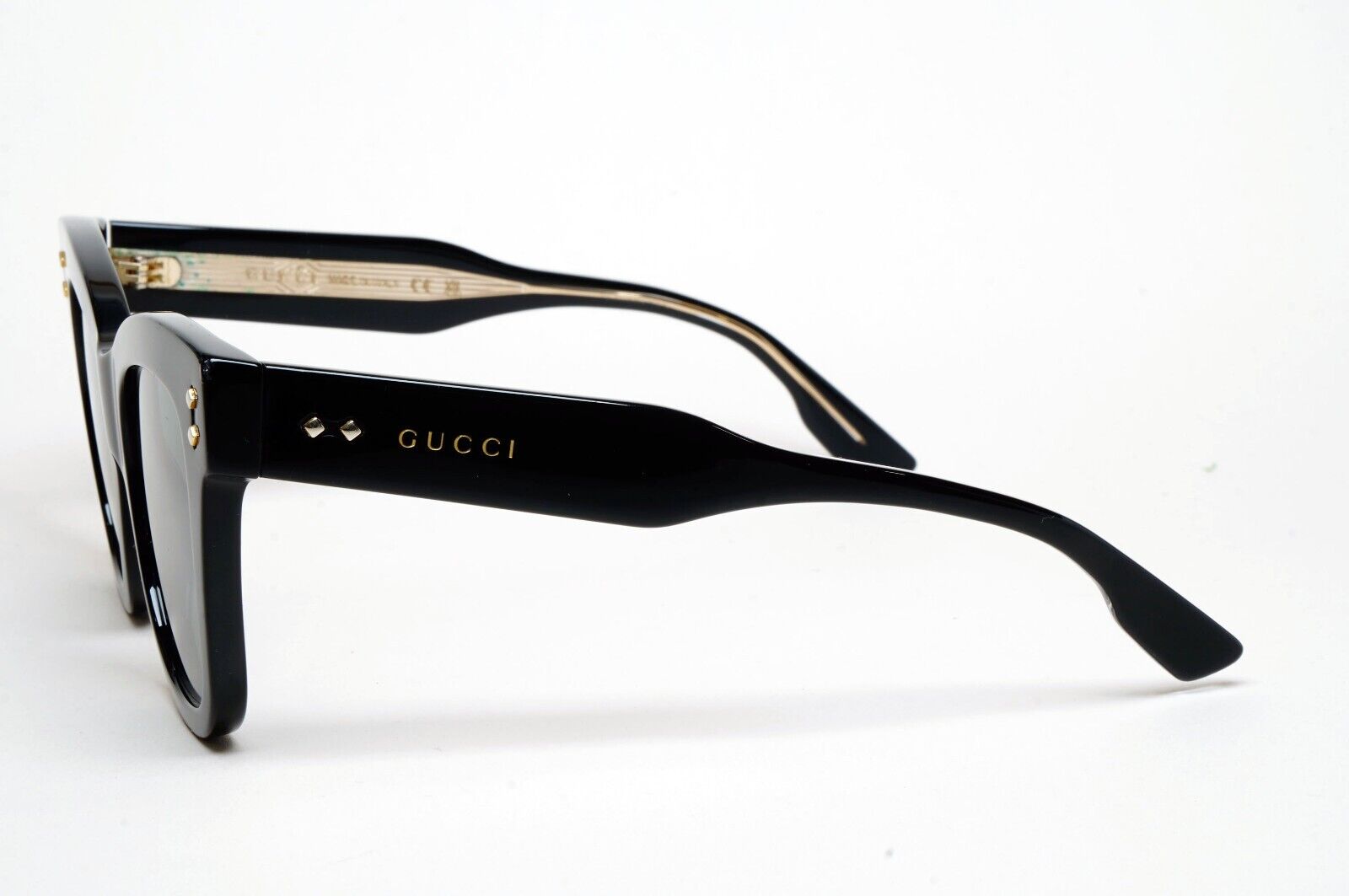 Gucci Sunglasses 2022 Black Square Grey Large Heavy Thick GG1082S 001 220125