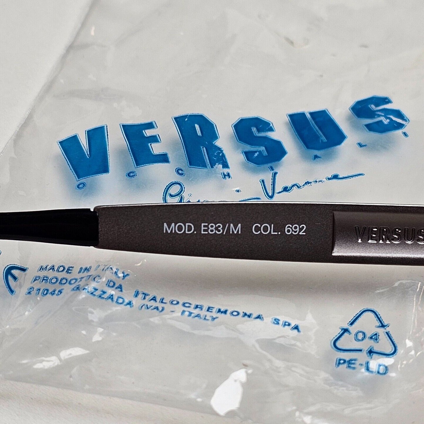 Versus Sunglasses 1996 by Gianni Versace Vintage Amber Honey MOD E83/M COL 692