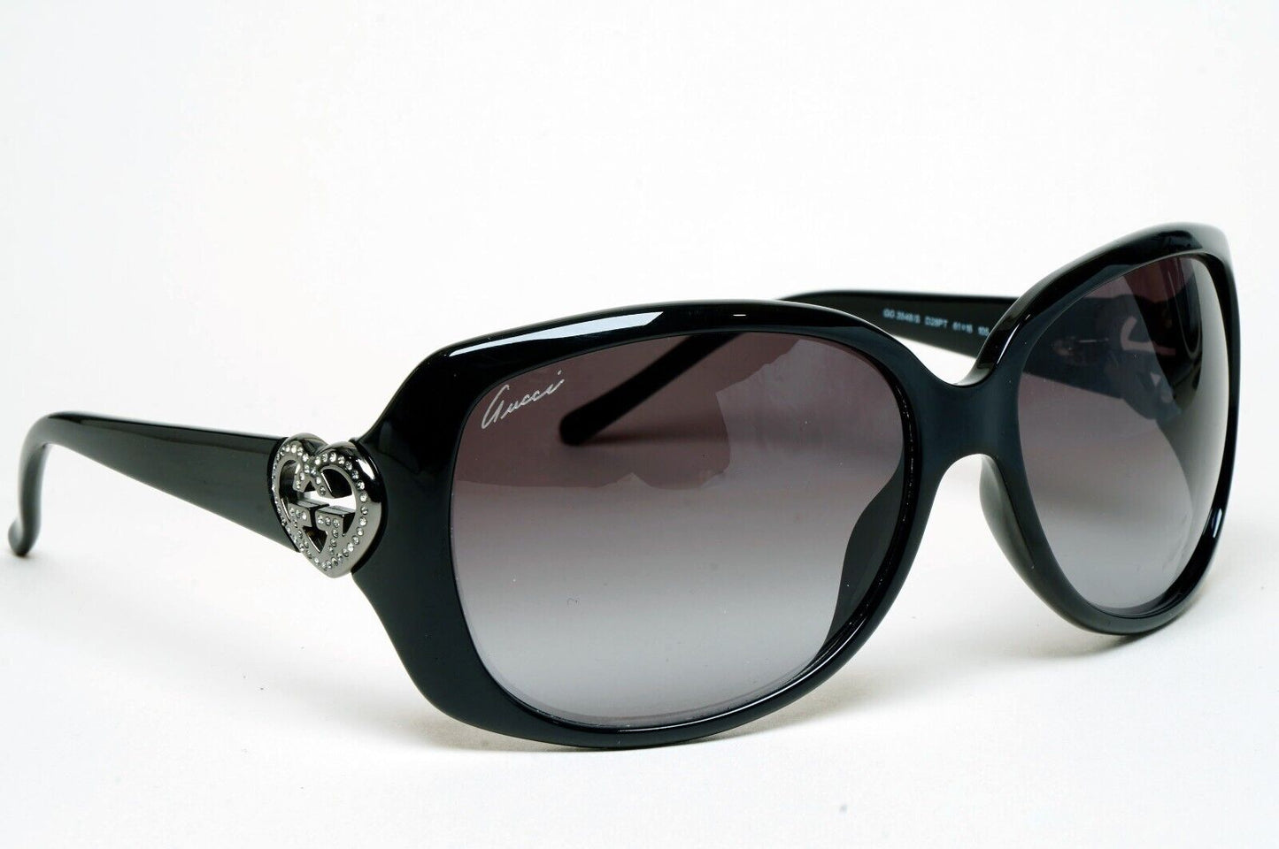 Gucci Sunglasses 2011 Vintage Heart Black Grey Silver GG 3548/S D28PT 290125