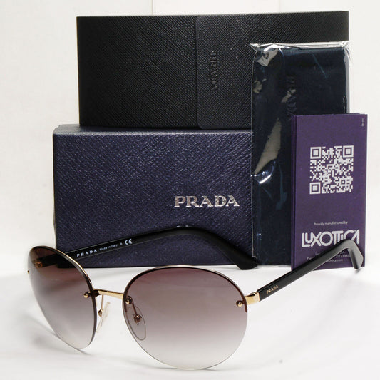 Prada Sunglasses Round Black Grey Gradient PR68VS SPR 68V ZVN-0A7 050124