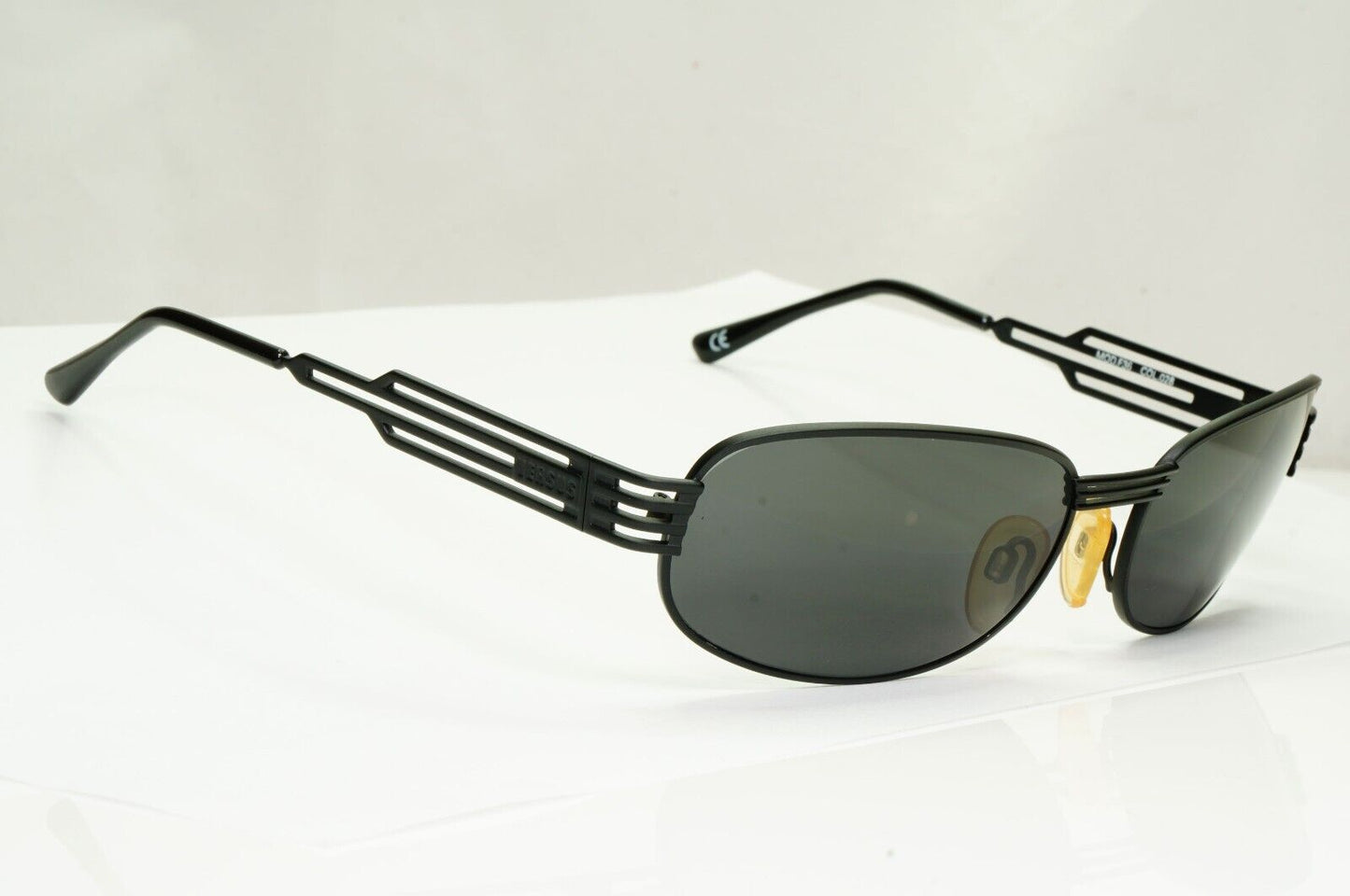 Versus 1996 by Gianni Versace Vintage Matte Black Sunglasses MOD F36 COL 028