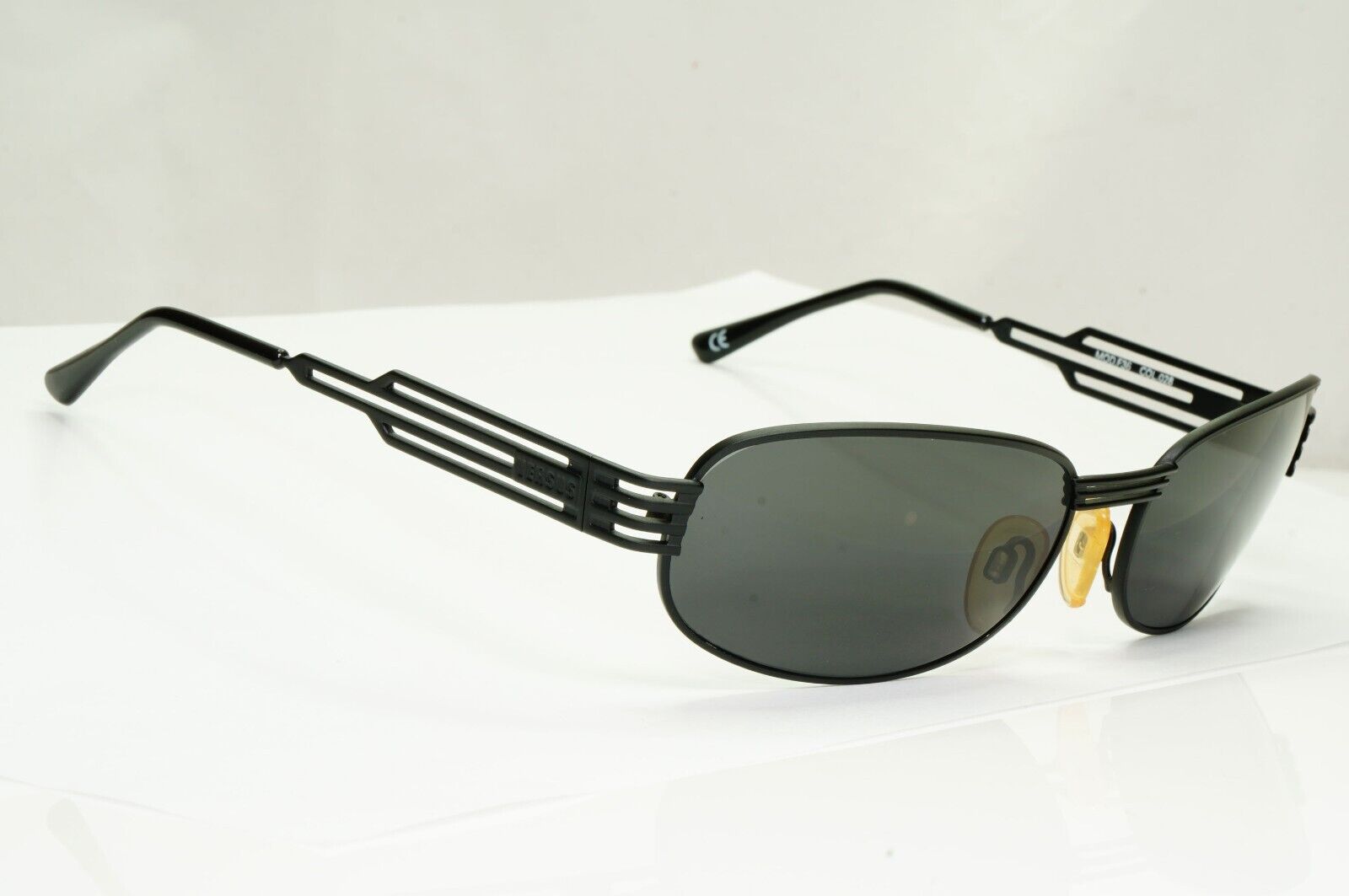 Versus 1996 by Gianni Versace Vintage Matte Black Sunglasses MOD F36 COL 028