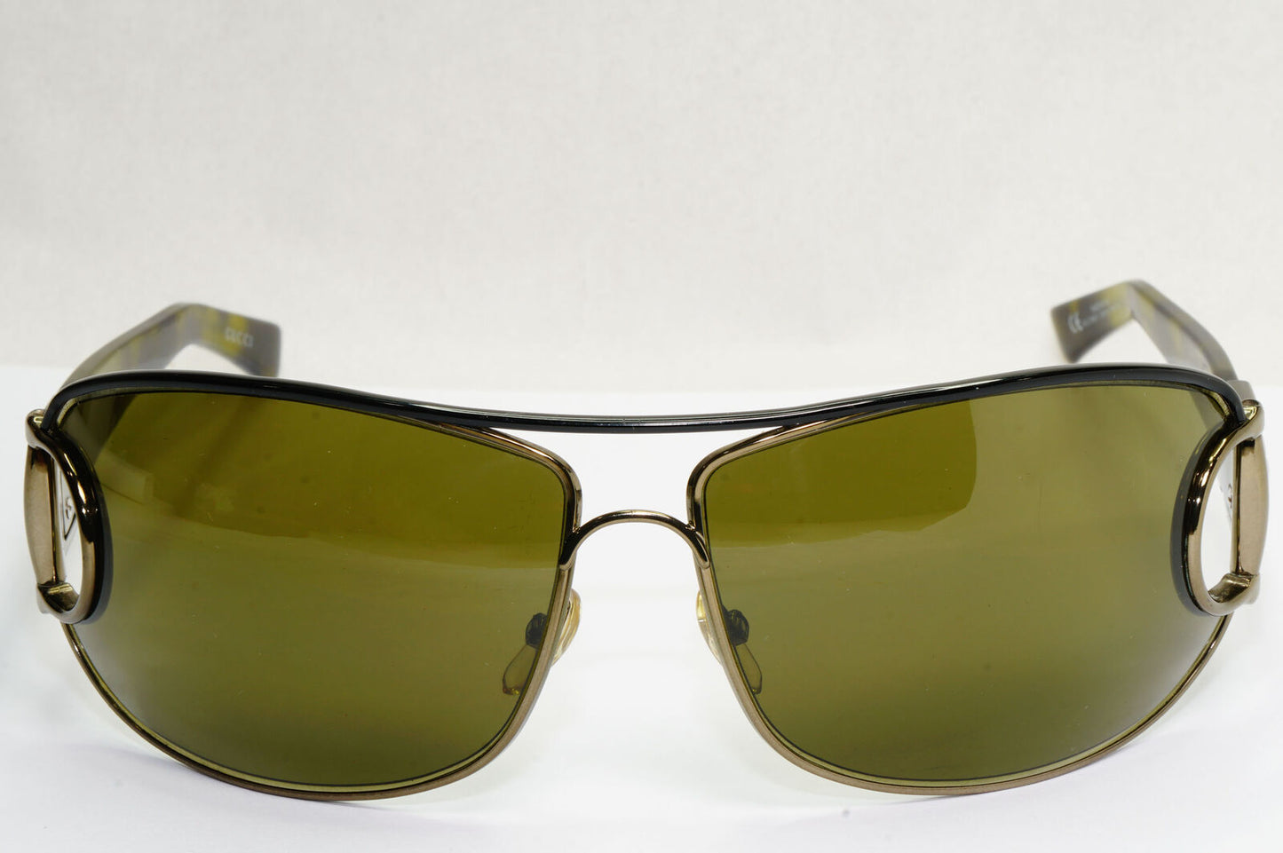 Gucci Sunglasses 2008 Horsebit Green Tortoise Wrap GG 2760/S LHVYS 180224