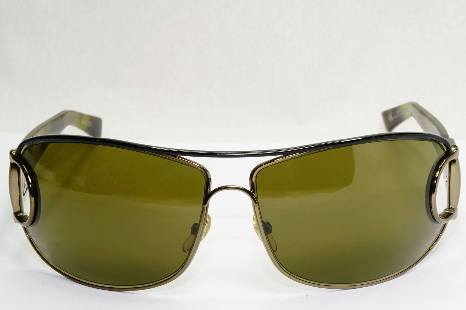 Gucci Sunglasses 2008 Horsebit Green Tortoise Wrap GG 2760/S LHVYS 180224