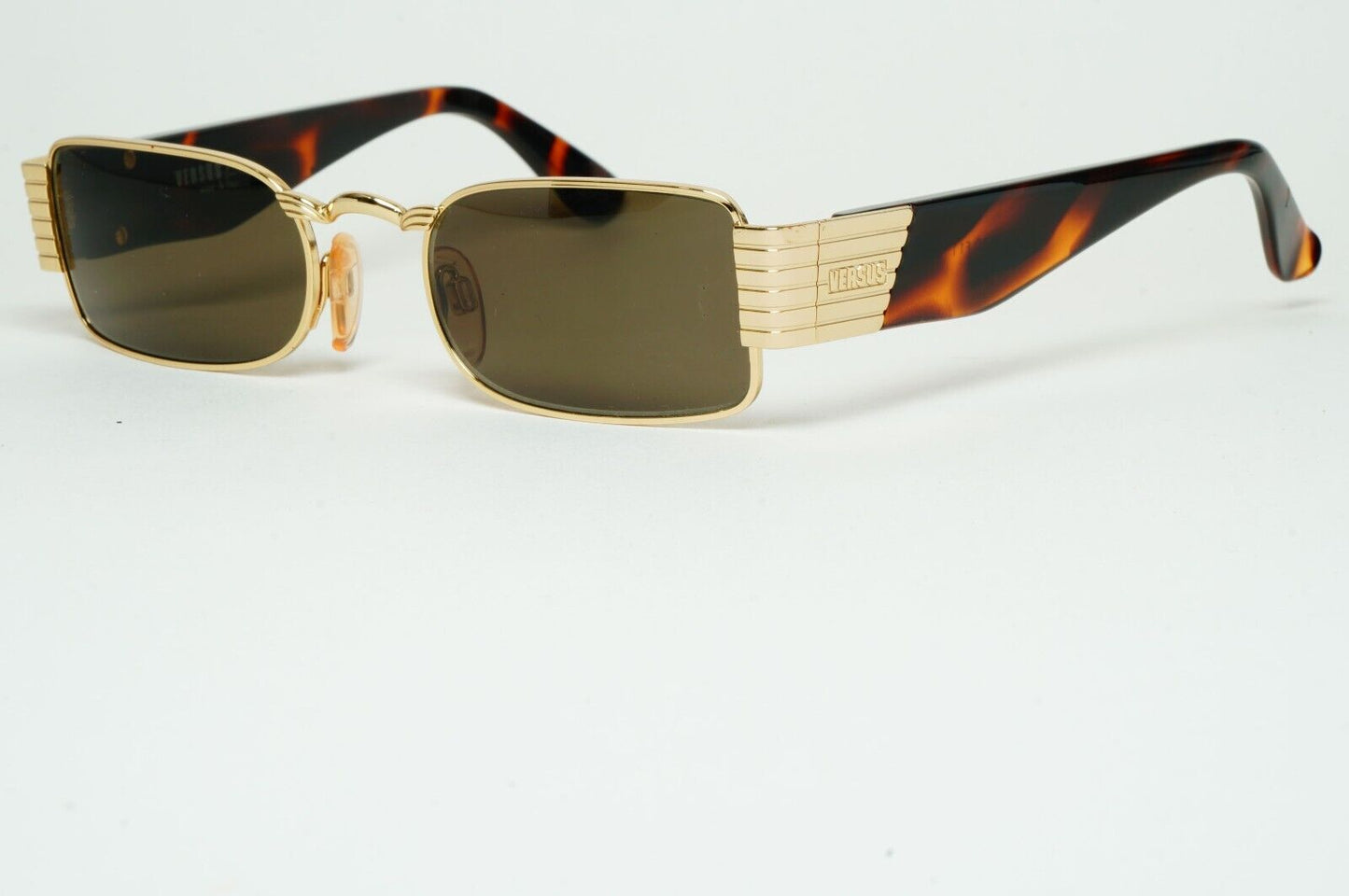 Versus Sunglasses 1996 by Gianni Versace Vintage Gold Brown MOD F11 COL 030