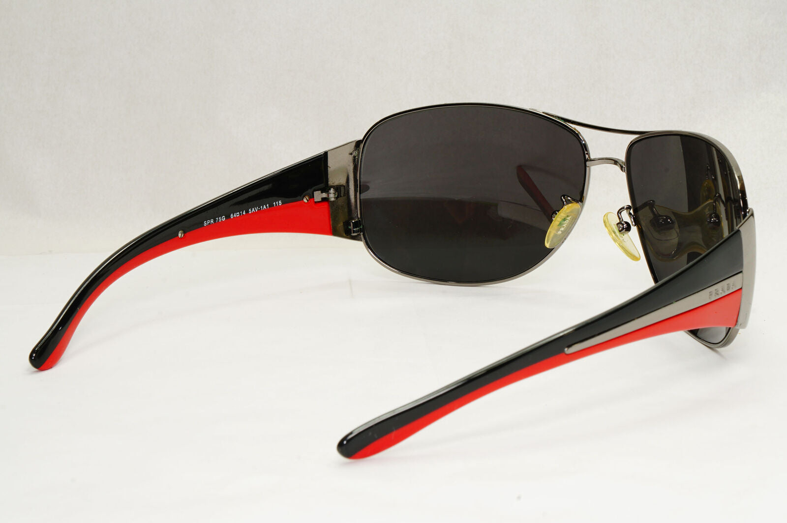 Prada Sunglasses 2006 Vintage Gunmetal Black Pilot PR75GS SPR 75G 5AV-1A1 180124