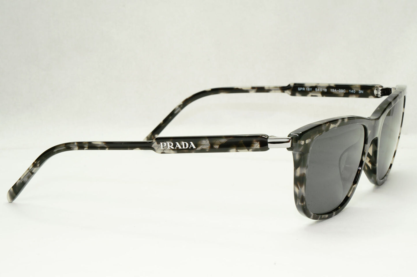 Prada Sunglasses Glass Lens Grey Tortoiseshell Havana PR18YS SPR 18Y 19A-09C