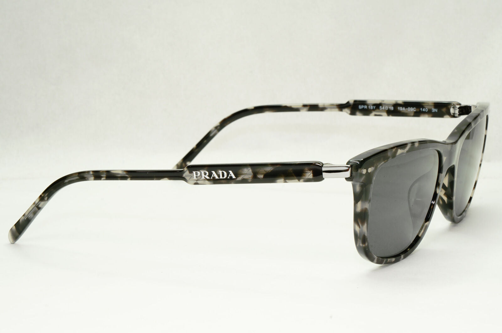 Prada Sunglasses Glass Lens Grey Tortoiseshell Havana PR18YS SPR 18Y 19A-09C